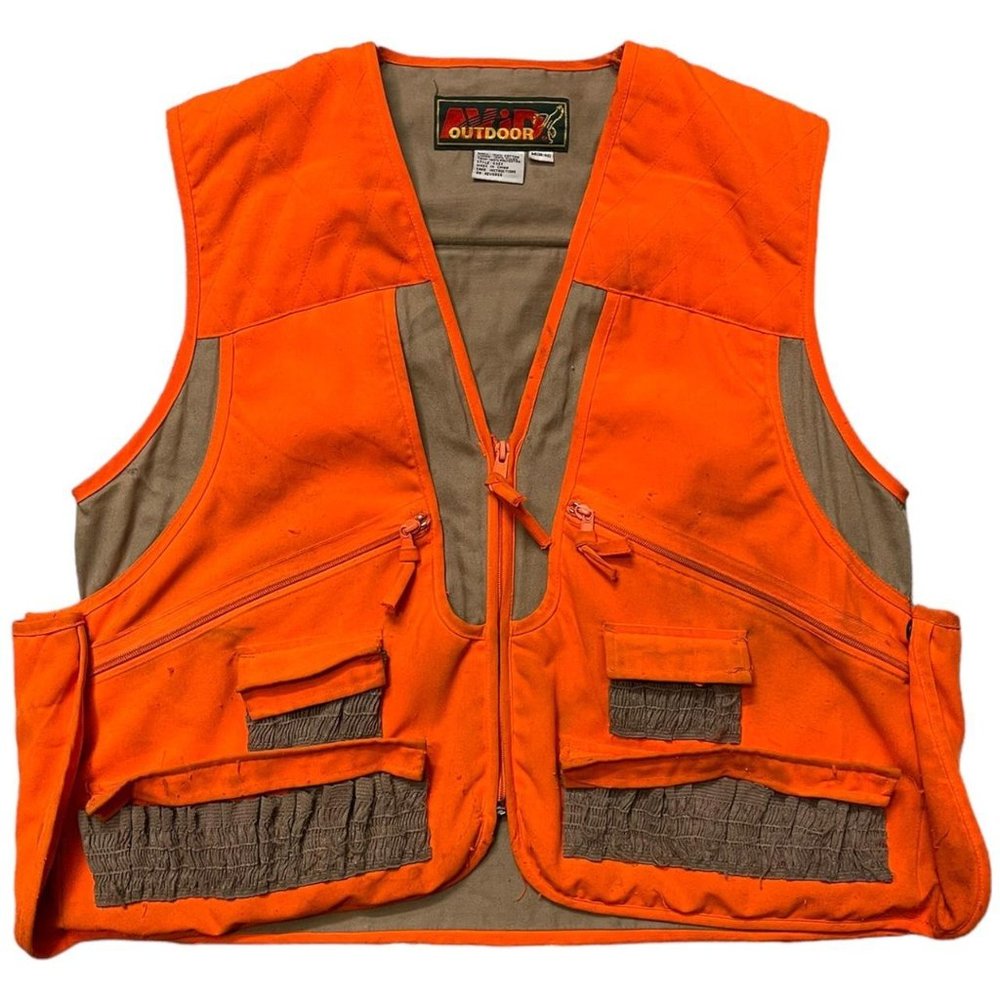 Vintage Avid Outdoor Hunting Orange Vest